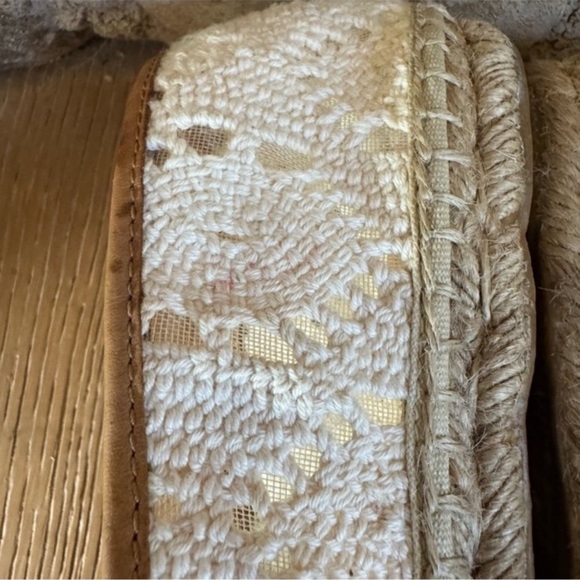 Tory Burch Crochet Embellished Flats Espadrille Sz 10.5 STUNNING PriceFirm! - Picture 7 of 12